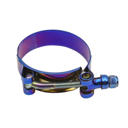 Kyostar — Parafuso em T de aço inoxidável ajustável, braçadeira azul de titânio com diâmetro de 45 m