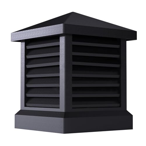Exhaust Rainproof Louver Windproof Cap All-Weather Chimney Cap Villa Square Cover Rainproof Protective Against Animals and Debris Fit Clay Flue Tile(36x36Inch/90x90cm)
