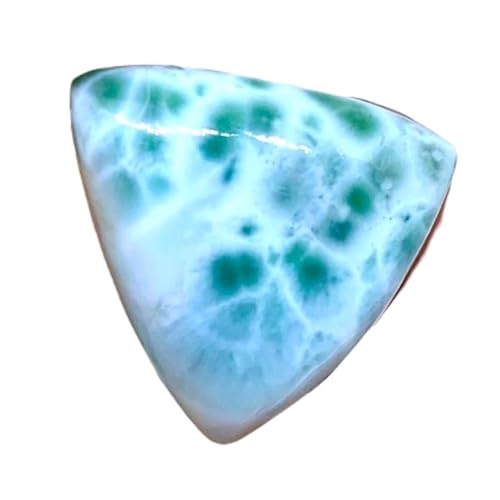 Cabochon naturel en larimar triangle 22x16x5mm pour création de bijoux DIY