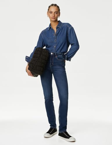 Image of Marks & Spencer Women's High Rise Slim Jeans
