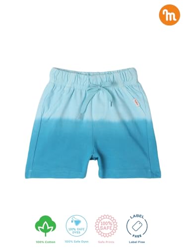 Image of Milou Girls 100% Cotton Stripes Allover Print Biowash Shorts | Soft & Breathable, Safe Dyes, Label-Free Comfort