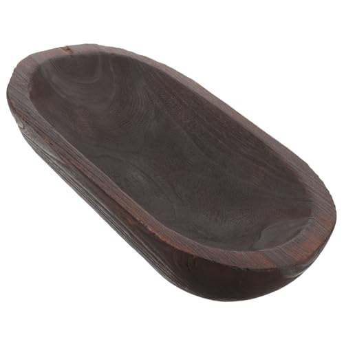 iplusmile Cuenco Decorativo De Madera para Mesa De Rústico para Cocina Comedor Decoración del Hogar para Servir Comida
