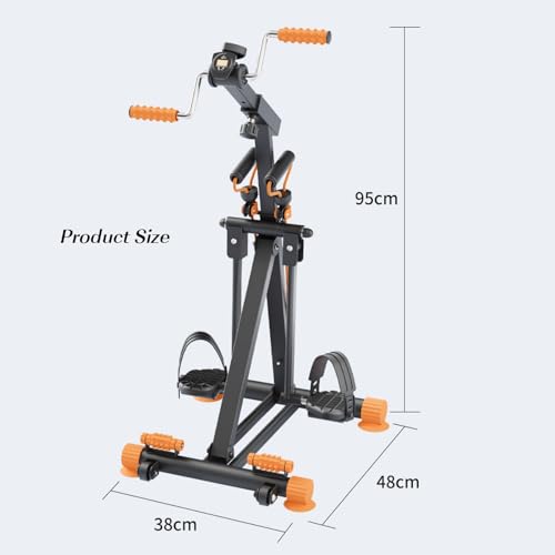 Pedal Exerciser Mini Exercise Bikes con Manija Ajustable miniatura 2