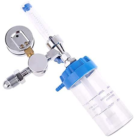 TREND-ASPIRE Nursing Homes, And Home Care Patients Glass Oxygen Flow Meter with Regulator and Polycarbonate Humidifier Bottle for Adults - Precise Oxygen Flow TREND-ASPIRE Nursing Homes, And Home Care Patients Glass Oxygen Flow Meter with Regulator and Polycarbonate Humidifier Bottle for Adults - Precise Oxygen Flow