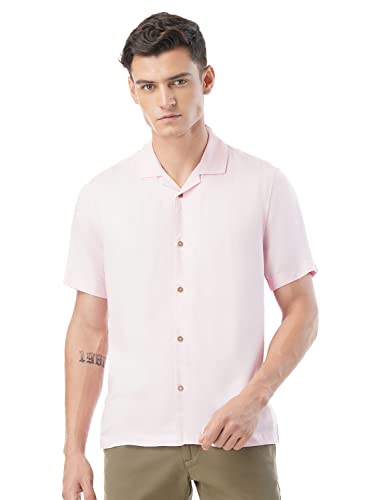 Image of FYLTR Men's Solid Slim Fit 100% Cotton Casual Shirt with Button Down Collar & Full Sleeves
