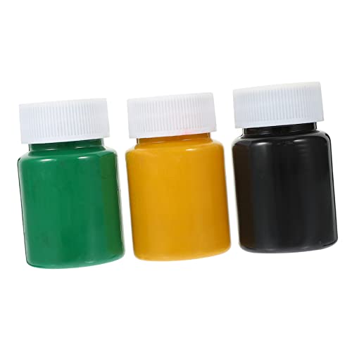 Housoutil Ink Painting Printing 3 Bottles Water Based Chalk Paste Paint Ink Rubbing Pigment Watercolor Supplies