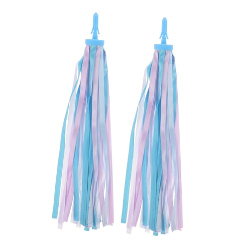 SEWACC Glossy Bike Handlebar Streamers Decorative Tassels for Boys and Girls 's Bikes Handlebar Streamers