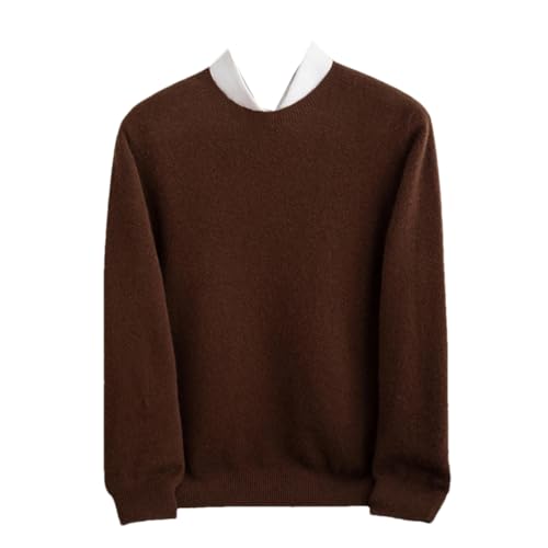 Men’S Merino Wool Crewneck Knitted Jumper Long Sleeve Business Casual Knit Basic Sweaters