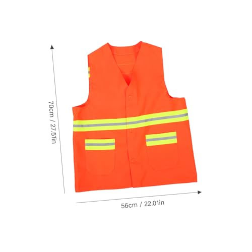 VILLCASE Sanitation Worker Vest Reflective Strips High Visibility Made Fabric for Night Work and Low Light