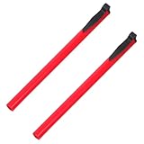 COLLBATH Juego De 2 Termómetros Para Hornear Termómetro Para Parrilla Impermeable Protector De Protector De Plástico Rojo