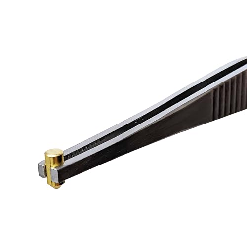 Lock Pinning Tweezers Grooved Tip