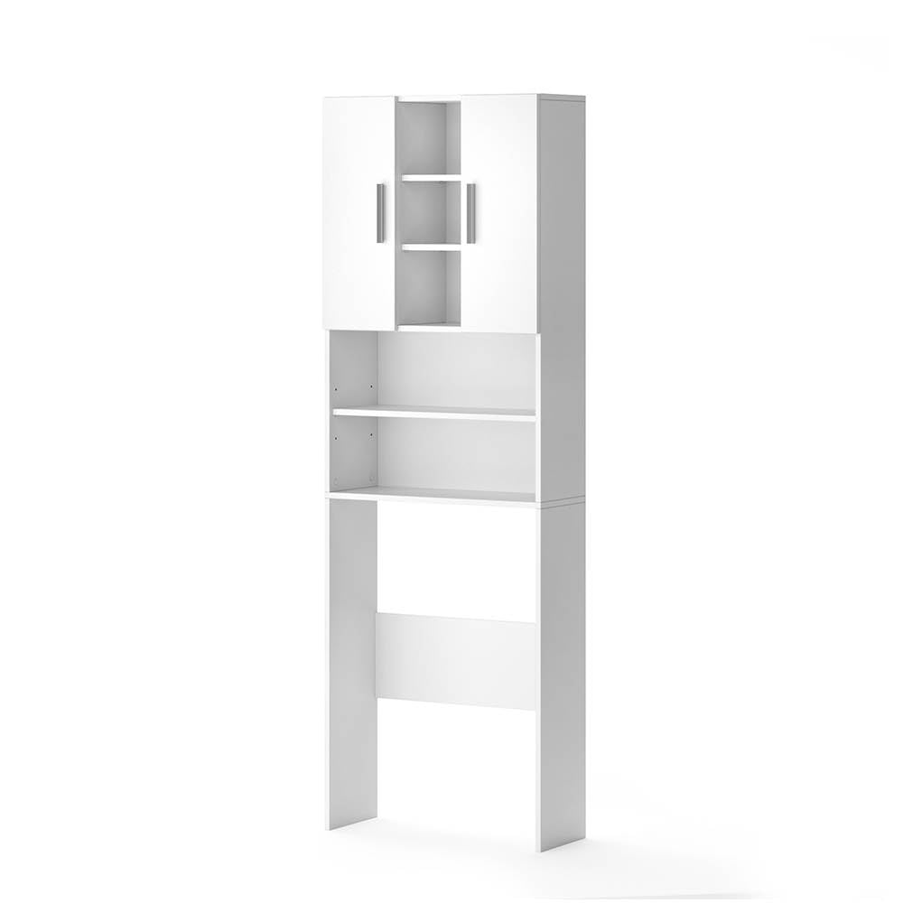 scaffale bianco per lavatrice misura 64x190 cm