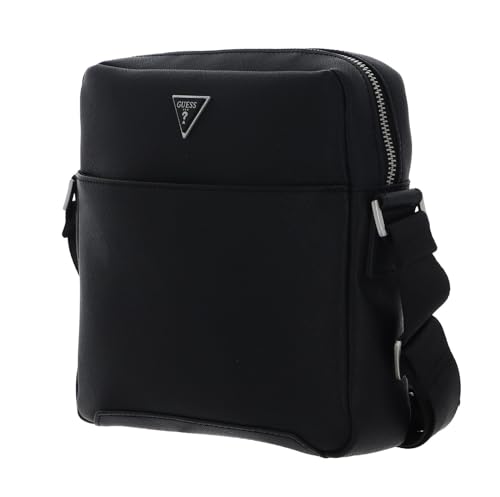 GUESS Saffiano Top Zip Crossbody Bag Black