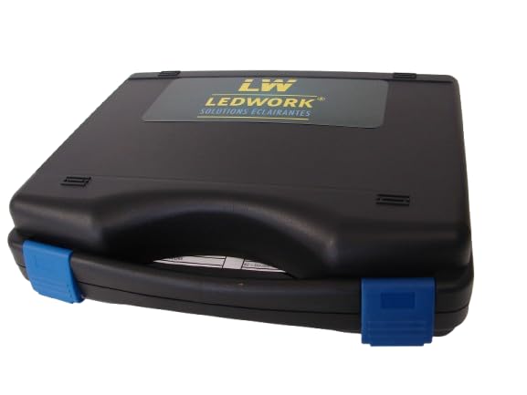 LEDWORK MALETTE DE 2 BALISES DE SIGNALISATION LED PORTATIVE SANS FIL RECHARGEABLE