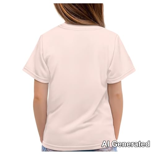 Image of Xhuibop Kids Tshirts Girls Boys 3-16 Years Summer Clothes for Teens Loose Fitting Tops