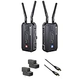 Hollyland Pyro H 4K HDMI Wireless Video Transmission System Bundle with Genaray 2 x NP-F770 4400mAh Batteries & 2x Compact Chargers Kit, Pearstone High-Speed HDMI to HDMI Cable with Ethernet Black