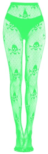 Image of Glow in the Dark Fishnet Stockings, High Waist Sexy Tights Party Stockings for Womens Girls