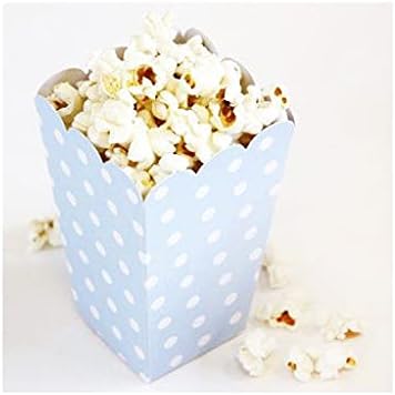 Unique Polka Dots Treat Boxes, 5.5" x 4", Powder Blue