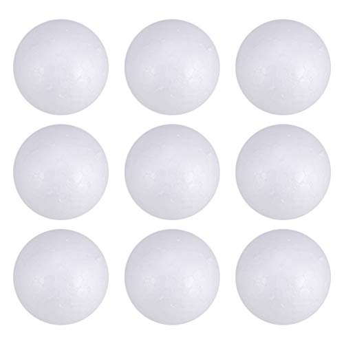 50pcs White Foam Balls Craft Balls Christmas Craft Ball Art Decoration Foam Balls for DIY Craft Arts Christmas Xmas Tree Hanging Decoration 5cm - Image 3