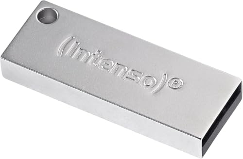 Intenso Premium Line - Chiavetta USB 64 GB - Memoria USB 3.2 Gen 1x1, fino a 100MB/s, Argento