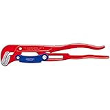 Knipex Clé serre-tubes en S avec réglage rapide revêtement poudre, rouge 420 mm 83 60 015