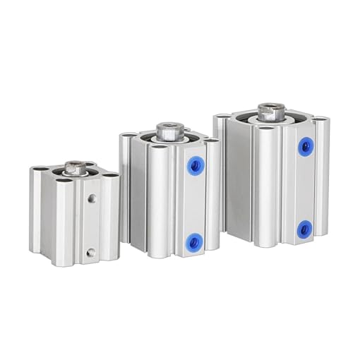 Cilindro neumático compacto CQ2B20 de doble efecto con carrera ajustable 6
