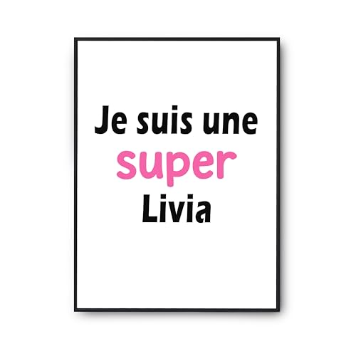 Affiche Livia Décoration Murale Salon et Bureau Style Humour