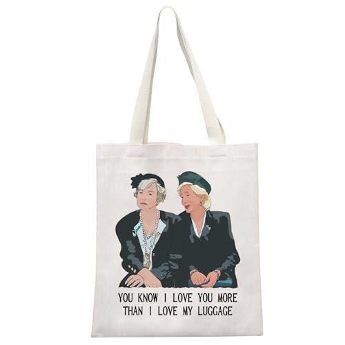 GJTIM 80s Movie Inspired Gift You Know I Love You More Than My Luggage Tote Bag For Magnolias Movie Fans