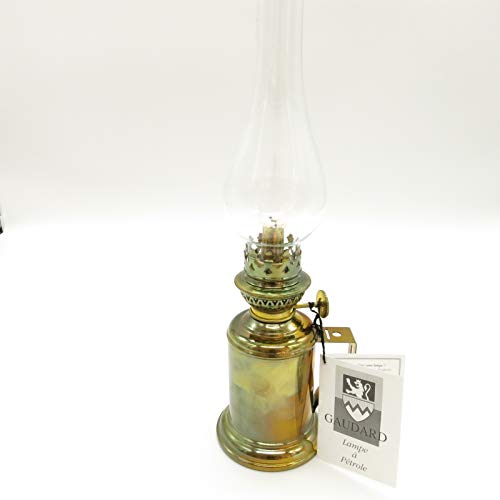 Gaudard Lampe à pétrole Applique Laiton Poli - Hauteur 300 mm
