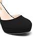 DREAM PAIRS Women's Platform Chunky High Heels Closed Toe Block Ankle Strap Dress Bridal Party Wedding Shoes,Size 6.5,Black-Nubuck,DWUMPU2534