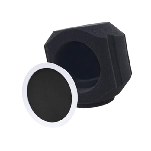 Colaxi Mic Soundproof Cover High Density Absorbent Sound-absorbing Reflection Filter Acoustic Filter Sound Shield Foam for Indoor Outdoor Recording Studios,Recording Equipment, Black
