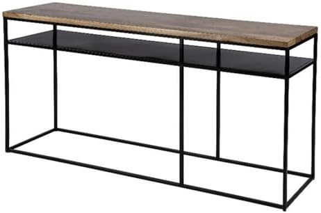 Butler Specialty Company Sutton 63" Iron and Wood Console Table - Natural/Black