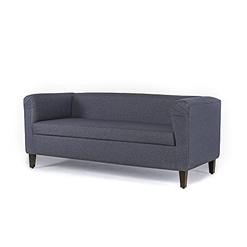 Image of Wakefit Sofa Set | 3 Year Warranty | Sofa 6 Seater, 6 Seater Sofa for Living Room, Wooden Sofa Set, Sofa Set 3+2+1 Seater - Miami(Omega : Blue)