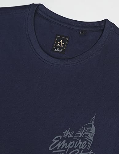 Image of Arrow Sport Men Regular fit CottonShort Sleeves Single Jersey Cotton T-Shirt