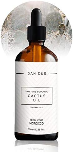 100% Pure Organic Cactus (Prickly pear) Oil by Dan-Dur, BIO, Cold Pressed, Extra Virgin - Multi-Purpose Treatment, (100 ml)