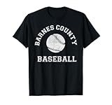 Barnes County Baseball Distressed Retro Classic T-Shirt