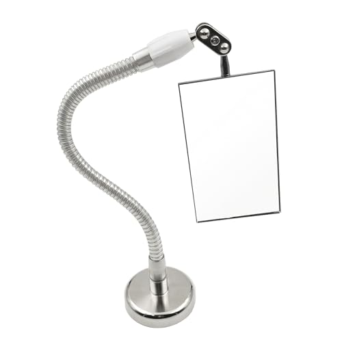 Magnetic Inspection Mirror Tool with 360° Swivel Adjustable Head, Welding Mirror for Mechanics & Automotive, Telescoping Stick for Tight Spaces Blind Spots, Sliver by Auyuve - Used condition - US$23.74