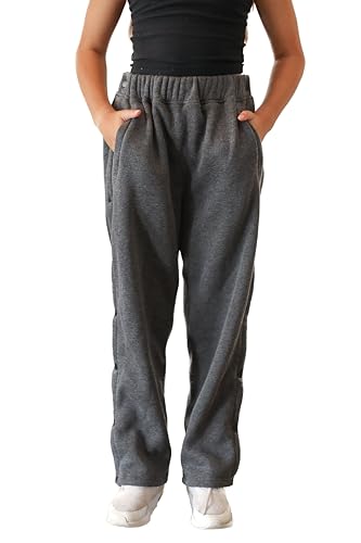 Funny Guy Mugs Unisex Polyester/Cotton Breakaway Sweatpants for Kids - Post-Surgery Snap Button Tear-Away Elastic Waist Pants