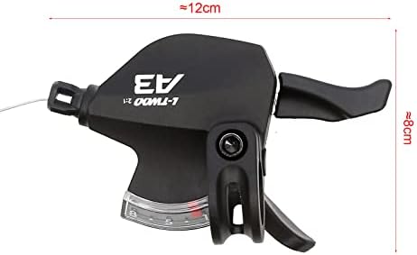 SurePromise Bicycle 3x8 24 Speed Gear Lever Shifters Set Cycling MTB Brake Lever Transmission Black with Shift Cable for Mountain Bike Folding Bike