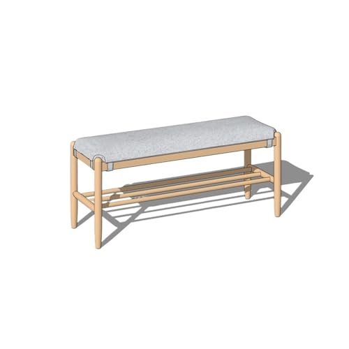 Shoe Rack Bench Shoe Bench, Storage Bench, Red Oak Shoe