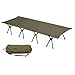 WAQ 2WAY WIDE COT ２WAYワイドコット コット キャンプ用コット キャンプベッド 幅広ハイロー 折りたたみ 幅80cm (OLIVE(オリーブ))