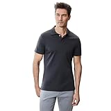 Robert Barakett Men's Pima Cotton Short Sleeve Honeycomb Collar Polo Shirt, Cannon, Large