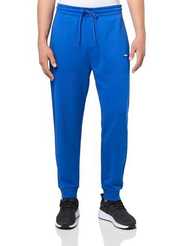 Image of HUGO Men's Small Logo Cotton Sweatpant Joggers, Cobalt Blue, Medium