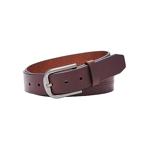 Ceinture Fossil Samson en cuir marron taille 34 pour homme