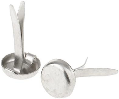 Mini Brads 50 Pcs Glod 50 Pcs Silver Round Metal Paper Fastener image 5