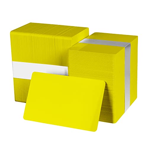 Image of Pack of 500 Yellow CR80 PVC Cards | 30 mil by easyIDea