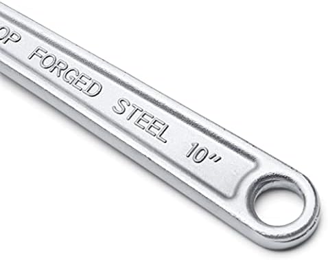 Amazon Basics 4-Piece Chrome-Plated Adjustable Wrench with Inch/Metric Scale, Includes: 6-Inch (150 mm), 8-Inch (200 mm), 10-Inch (250 mm), 12-Inch (300 mm)