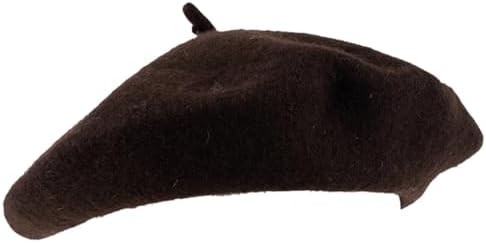 Hat To Socks Wool Blend French Beret for Men and Women in Plain C...