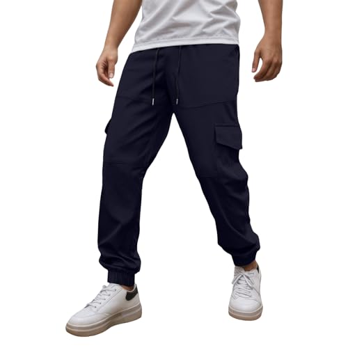 Pantalon de travail souple anti-déchirure avec cordon de serrage pour artisan actif