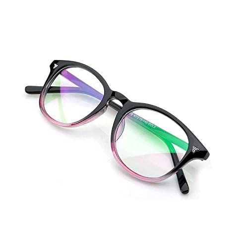 Image of Roshfort Women Computer Glasses Bluecut Blue Blocking anti glare Eye Protection Spectacle Frames Zero Power Clear Eyeglasses For Women & Girls (Medium, E-3)